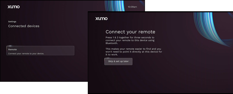 Xumo Connected Devices Settings